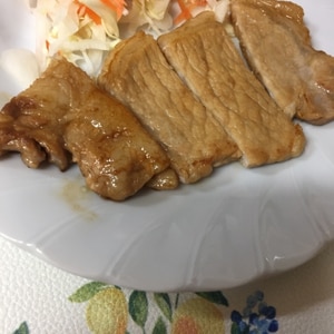 漬けるだけ♪豚ロースの塩麹焼き♬